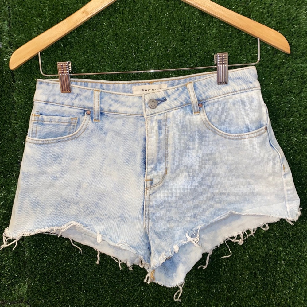 PacSun Light Denim High Rise Shorts